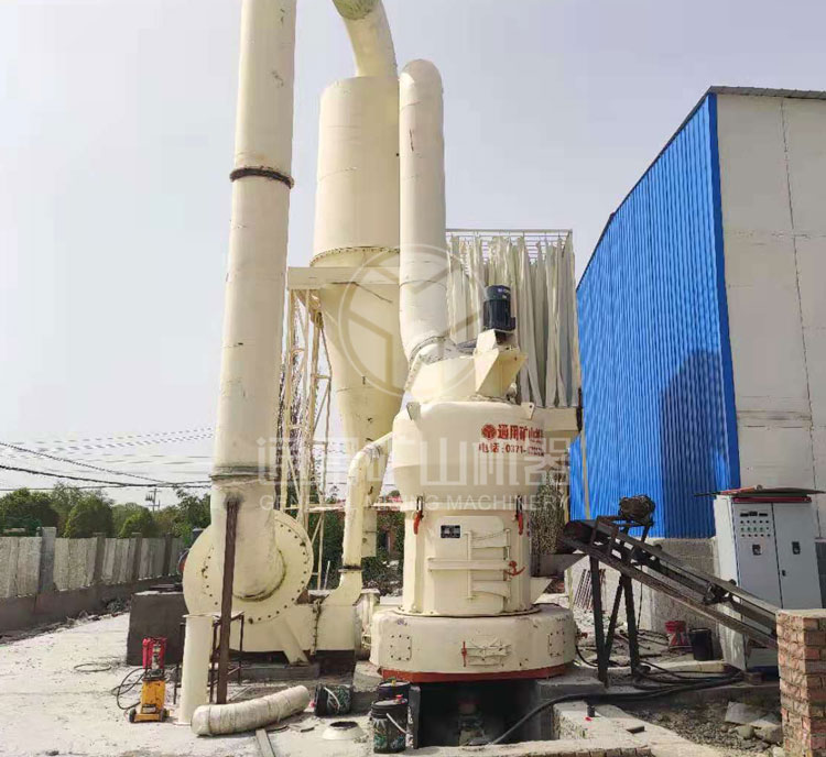 新疆MTW1500歐版磨礦石磨粉生產(chǎn)線安裝試機(jī)成功